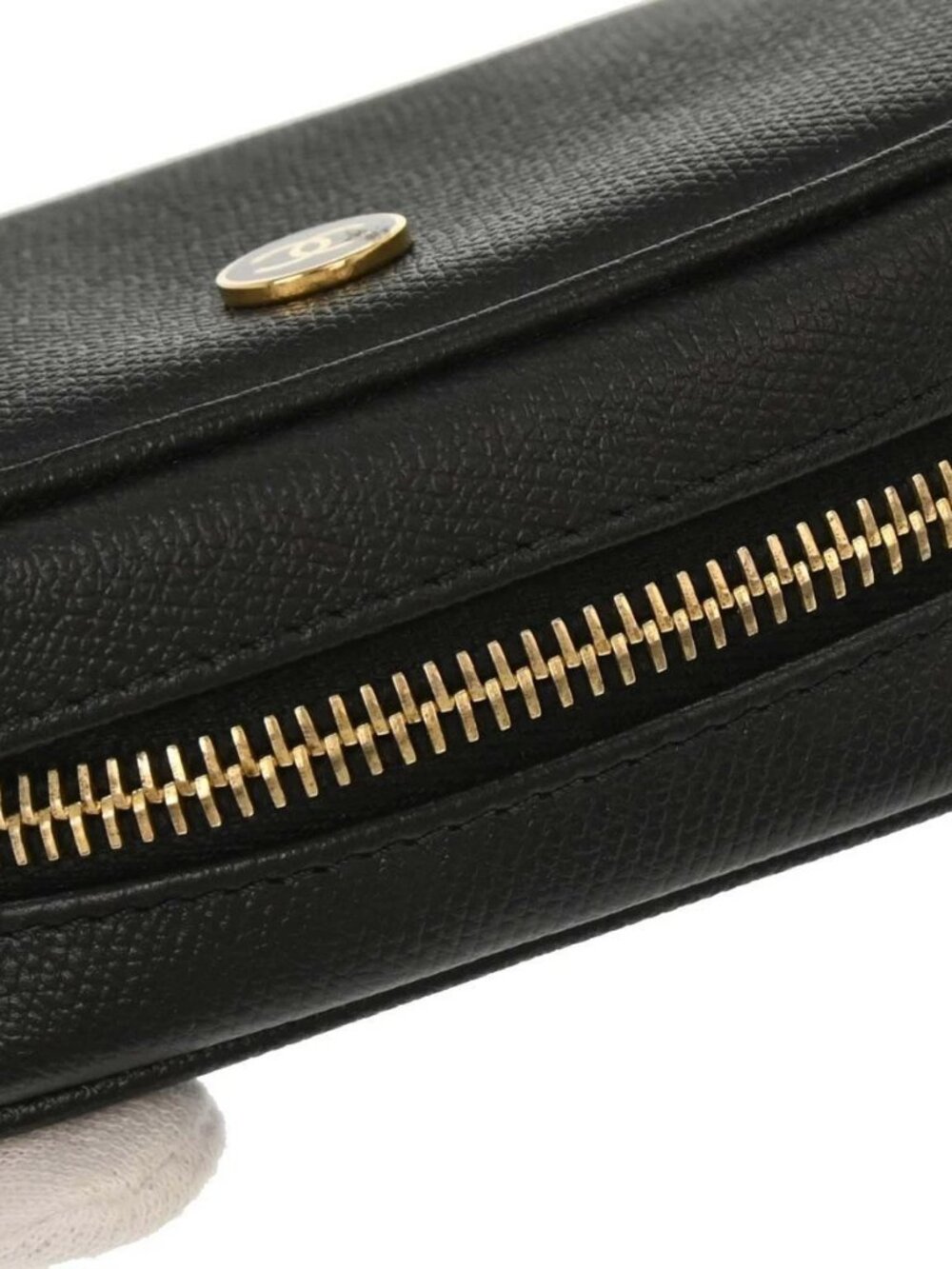 Chanel Black Leather Coco Button Multi Pouch 177915 - Picture 10 of 15